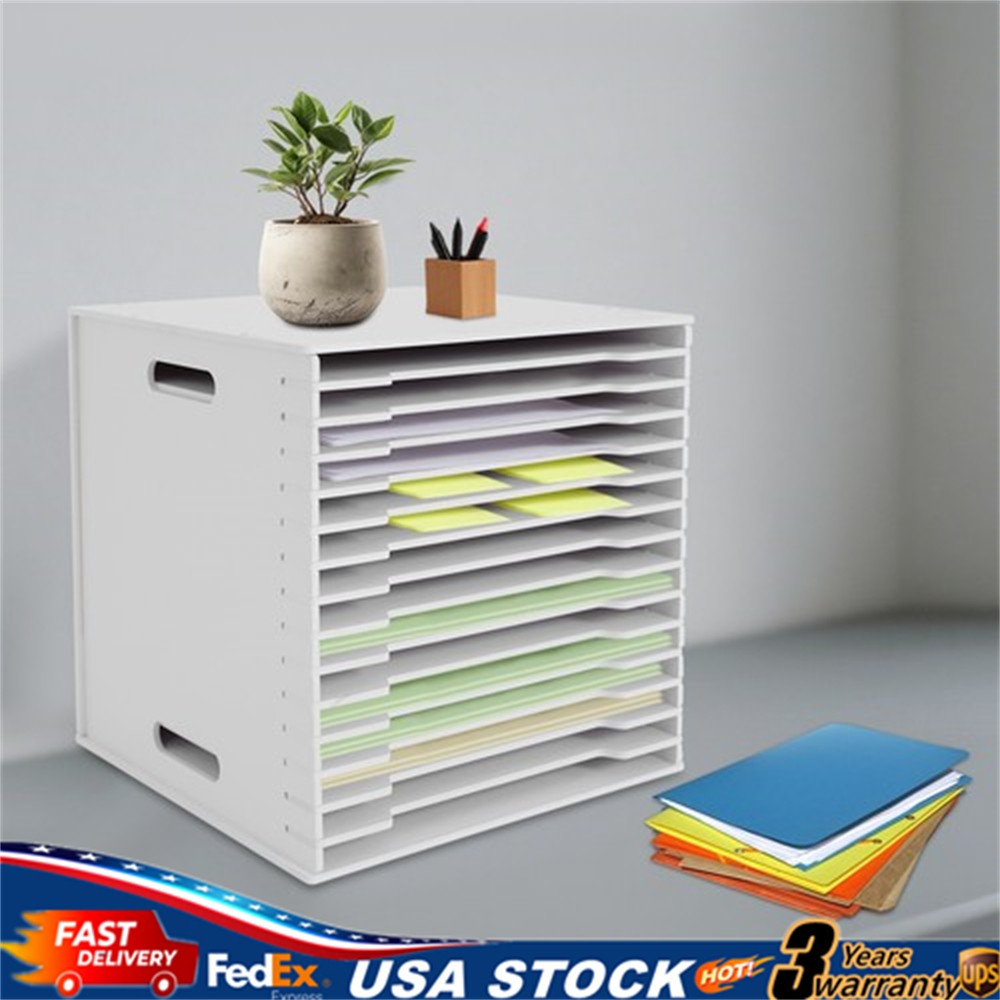 Scrapbook Paper Storage Organizer 15 Slot File Holding Cabinet Document Organize