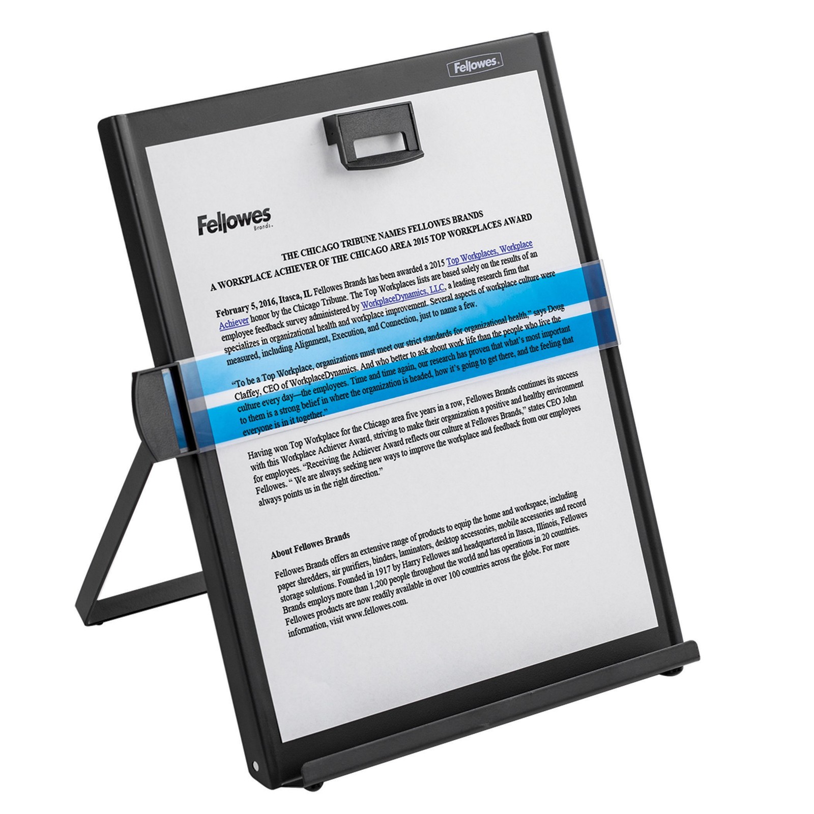 Fellowes Kopy-Aid Black Letter Copyholder 11053 11.4 X 10.6 X 8.4