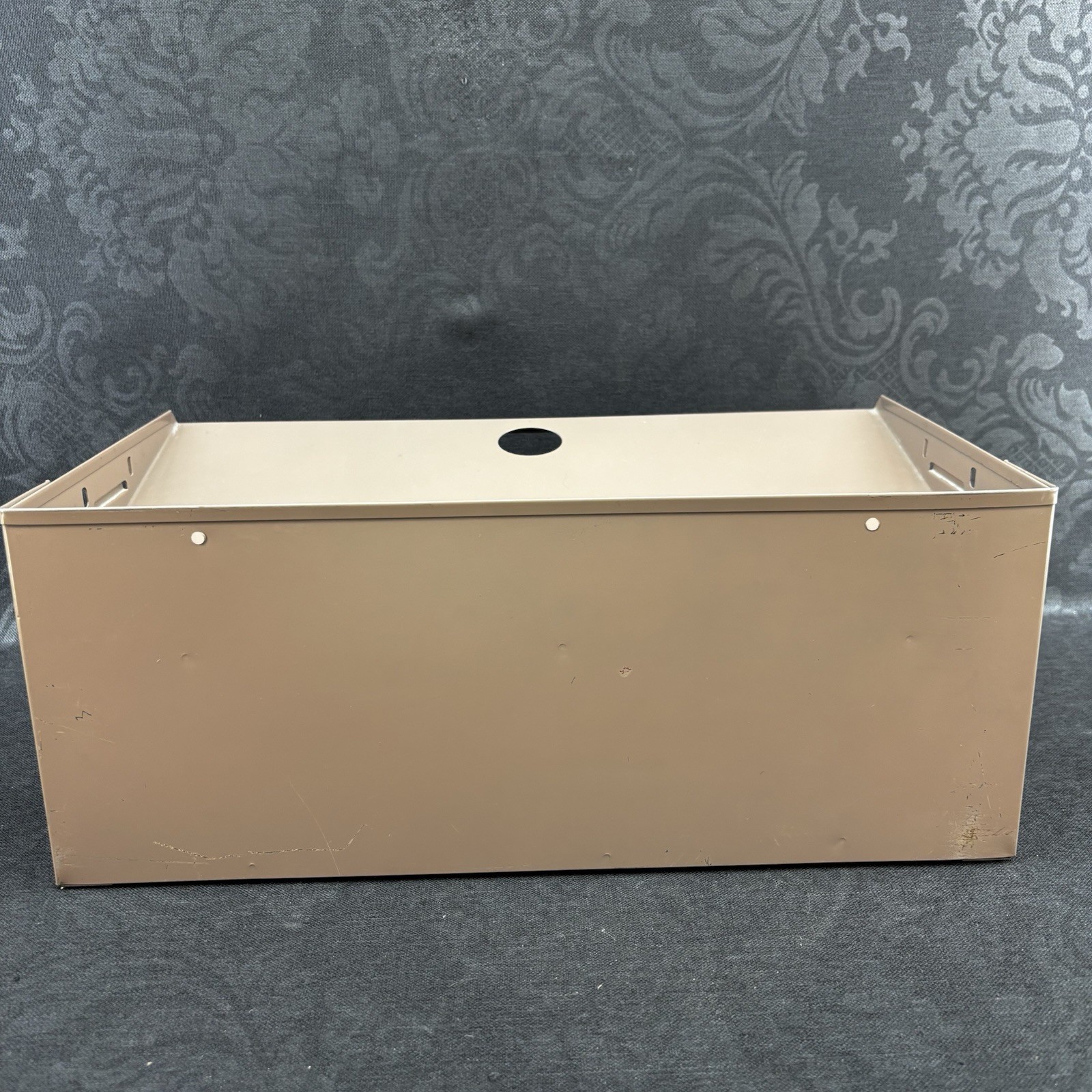 VINTAGE MCM Oxford Grey Steel 2 Tiered Letter Desk Tray Organizer Legal Size