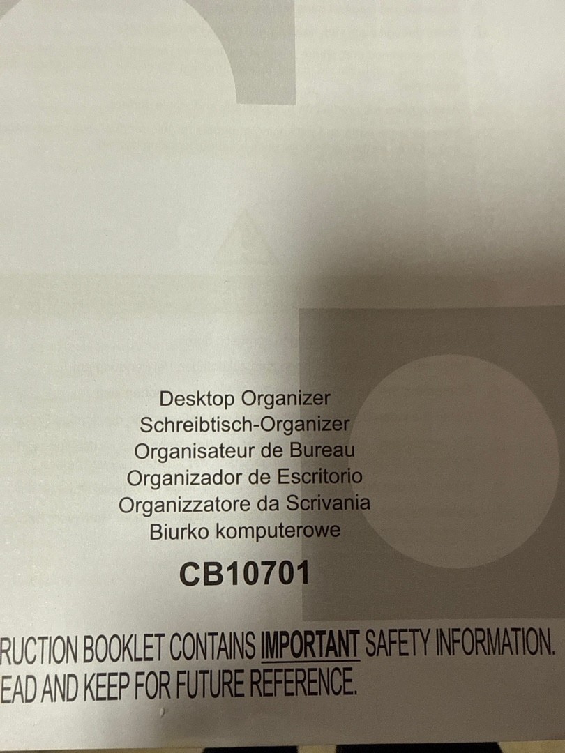 Desktop Orgainzier white or natural CB10701