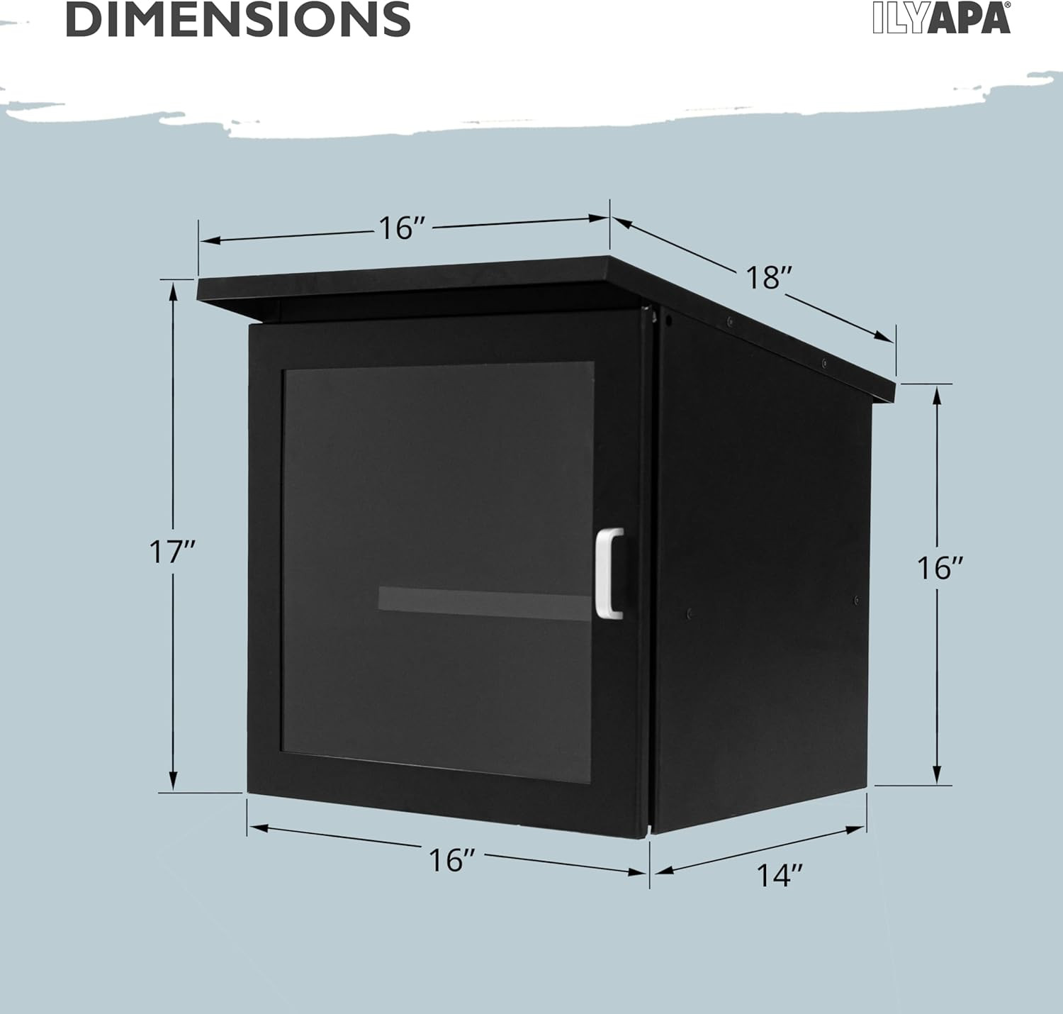 Outdoor Library Book Box – Free Literature Exchange Kit for outside – Black Powd