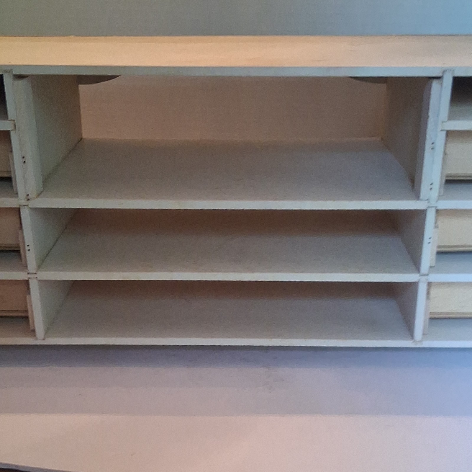 Wood Desktop Organizer Storage Unit with Drawers and Open Shelves