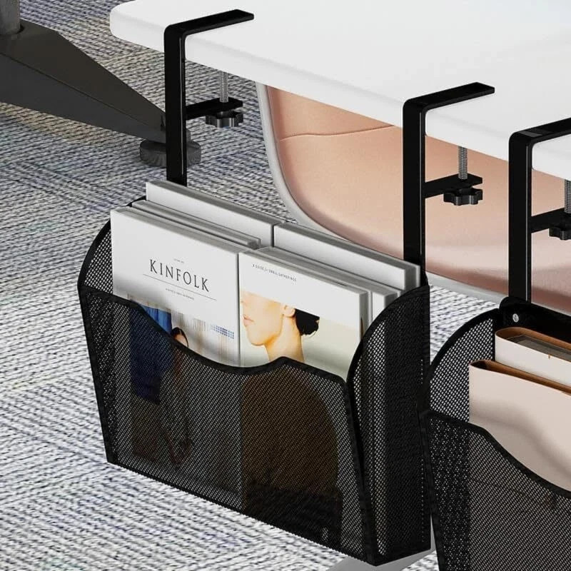 Under Desk Drawer Desk Side Storage Hanging Desk Organizer Clamp On Desk Orga