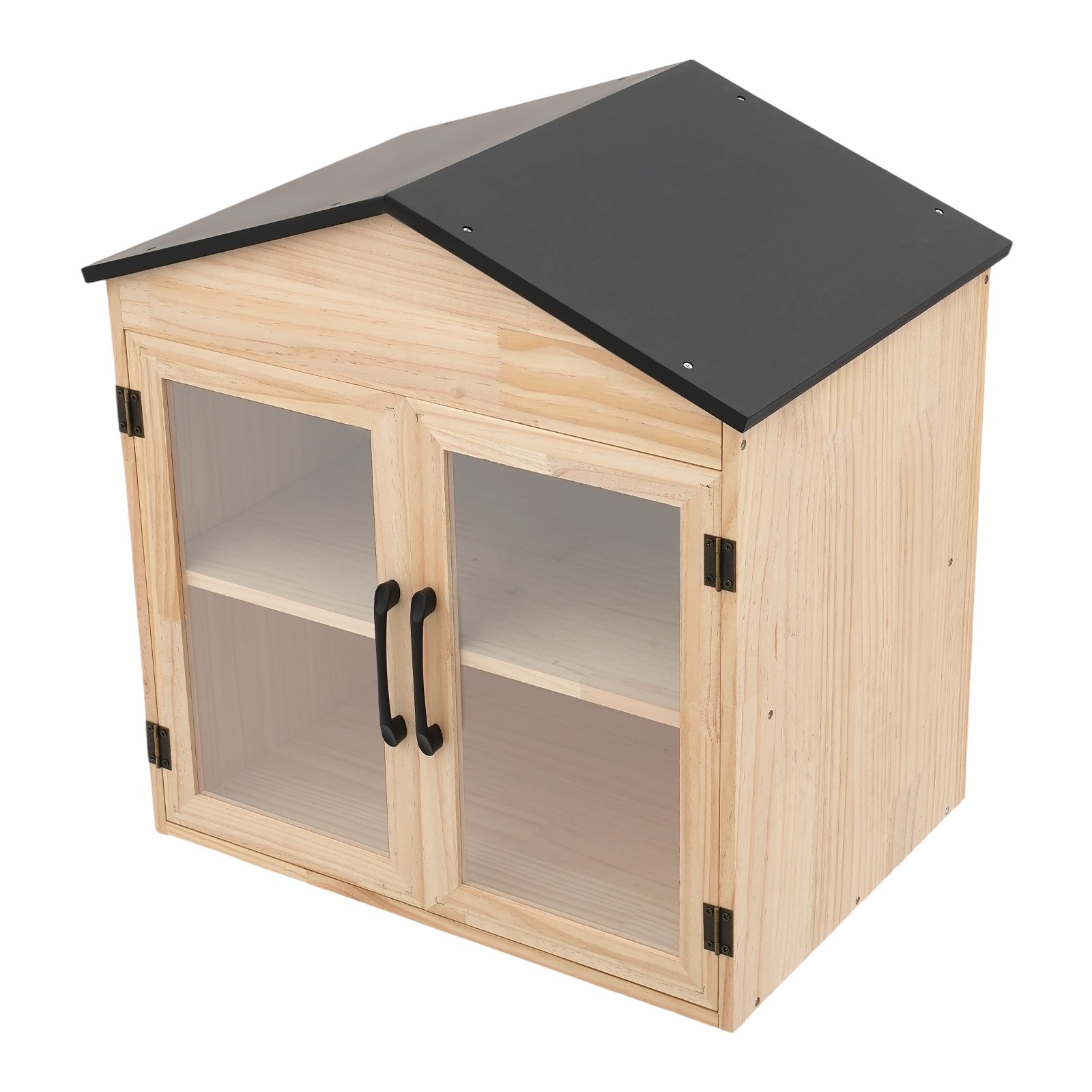 Outdoor Library Book Box Storage Wood Color Wooden Cabinet Little Literature Box