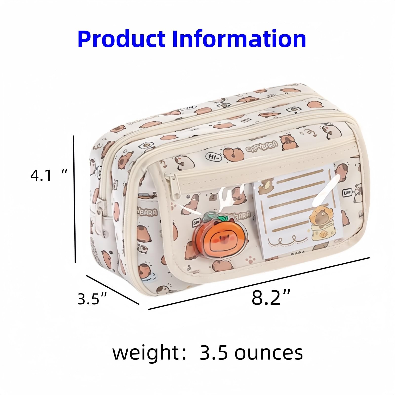 Cute Kawaii Pencil Case Pouch Cartoon Pen Box Holder Organizer for Office Wor…