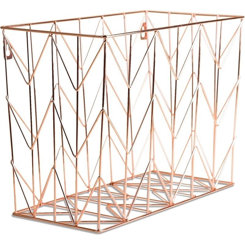 Wire Hanging File Basket Organizer Desk Wall Mount Metal Storage Solution New