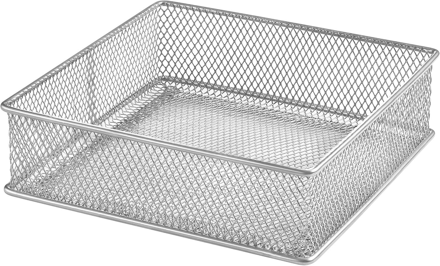 Stylish Silver Mesh Organizer Bins – Lightweight and Versatile Storage Solution