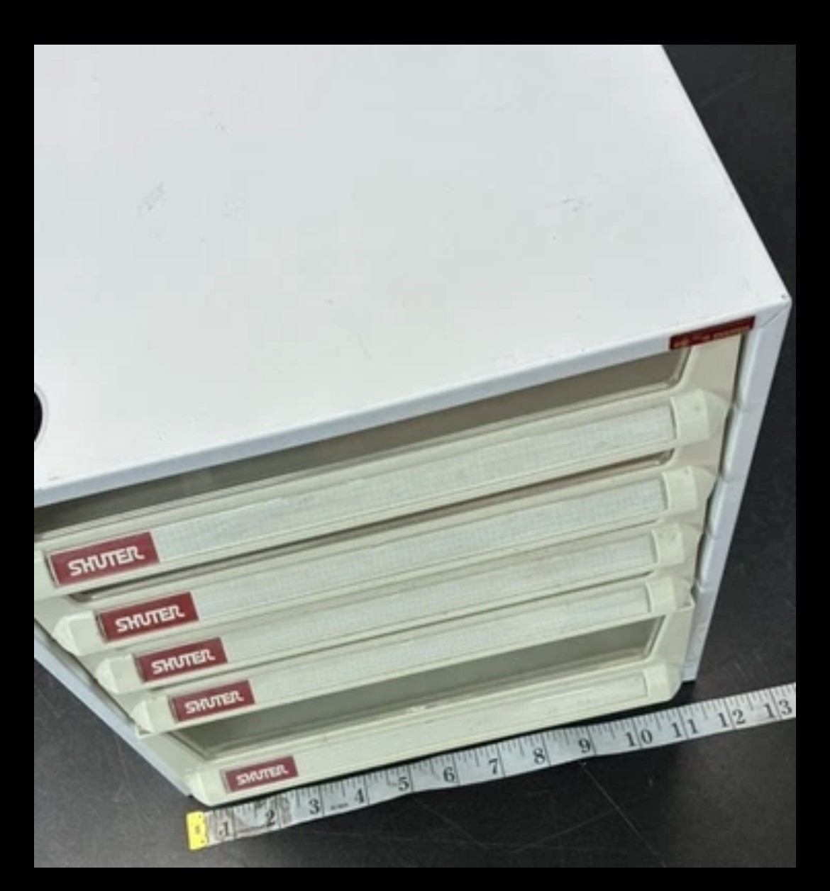 Shuter B4V-105P B4 Paper Parts Organizer 5 Drawer Metal Cabinet 12” X 12” X 16.5