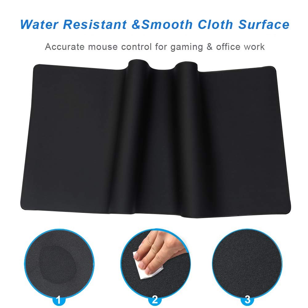 Cmhoo XXL Professional Large Mouse Pad & 35.4×15.7×0.1IN, 90×40 Black