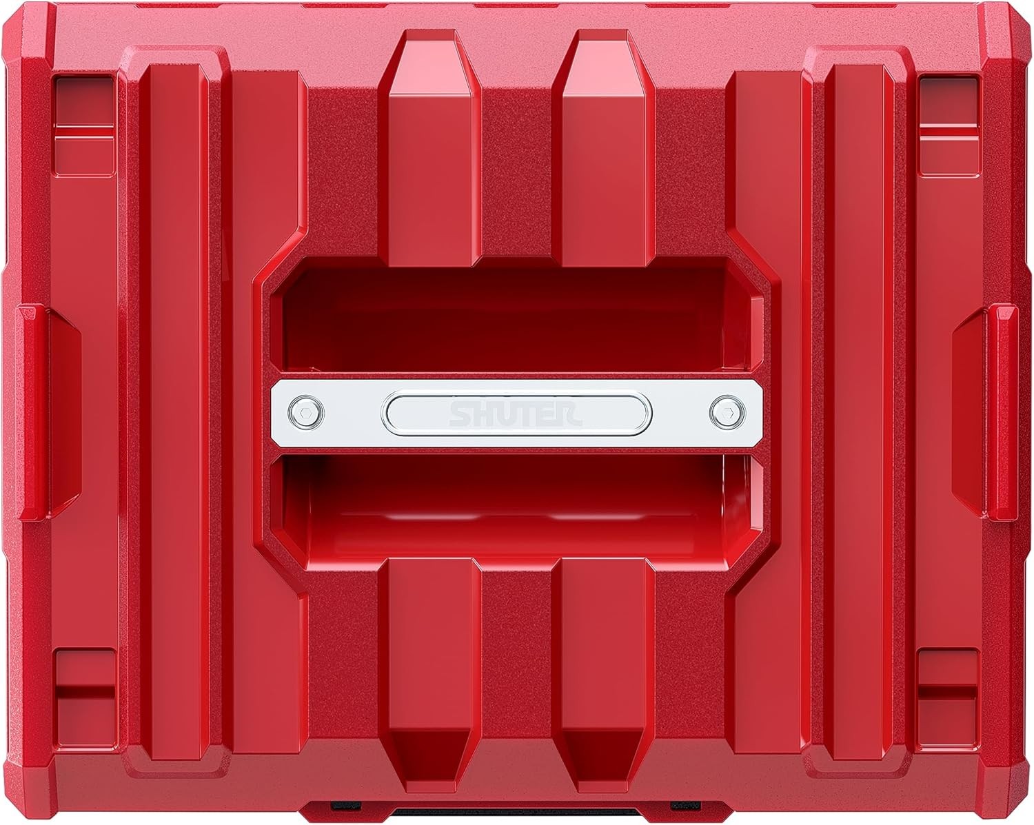 2-Tier Stackable Tool Box W/ Drawers ABS Plastic Storage Chest W/ One-Touch