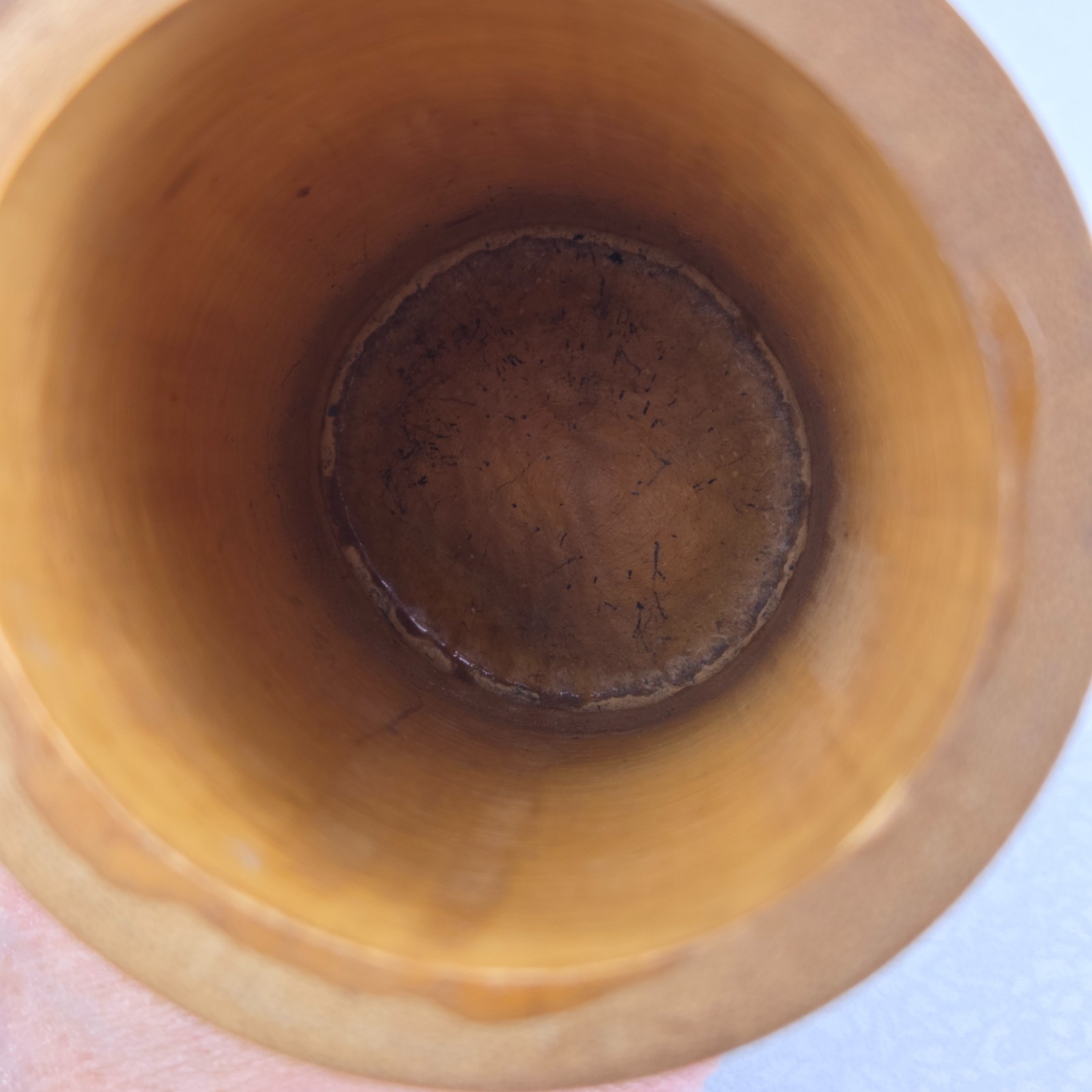 Chinese Bamboo Brush Pot Vase Pencil Holder Handmade 3×6 inches