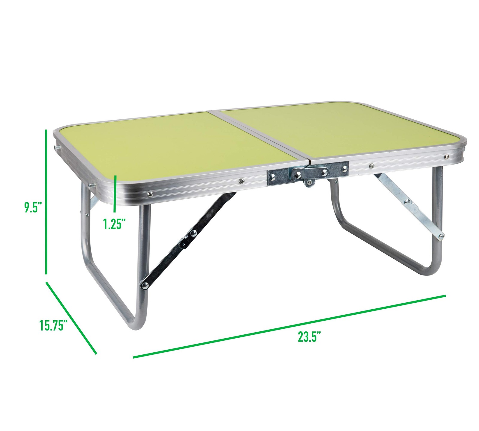 Mind Reader Lap Desk Laptop Stand, Bed Tray, 23.5″L x 16″W x 10″H, Green