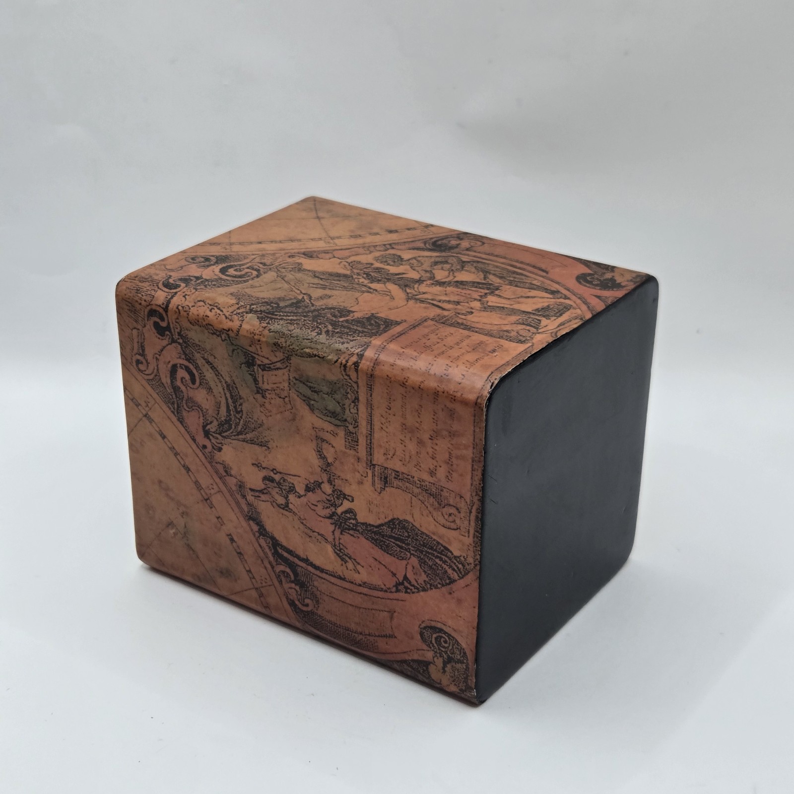 OOAK VTG Handmade Storia Art Inlay Pen & Pencil Holder Desk Office Decor 4.5″H