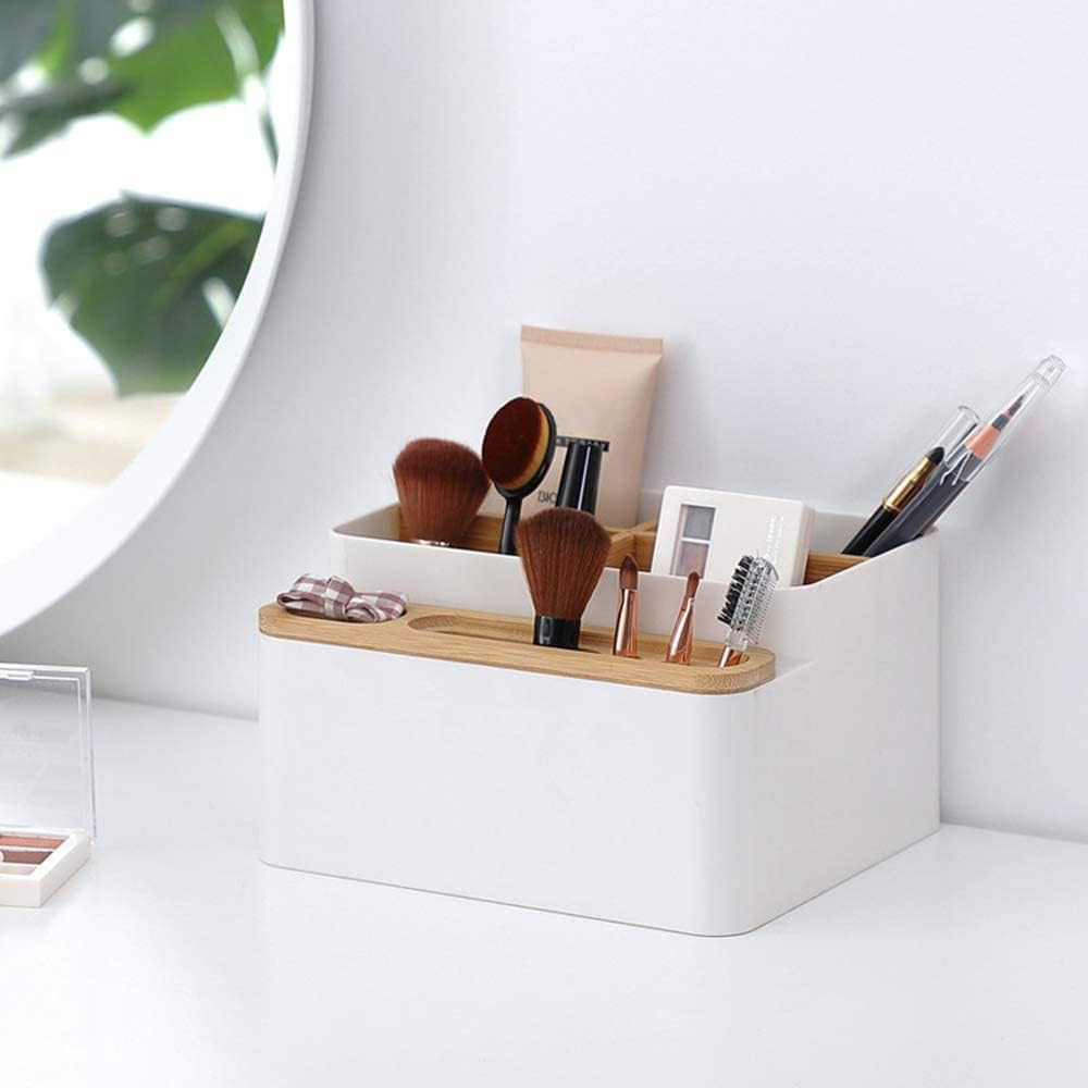 Desktop Storage Box Pencil Pen Holder Makeup Brushes Organizer for Office Suppli