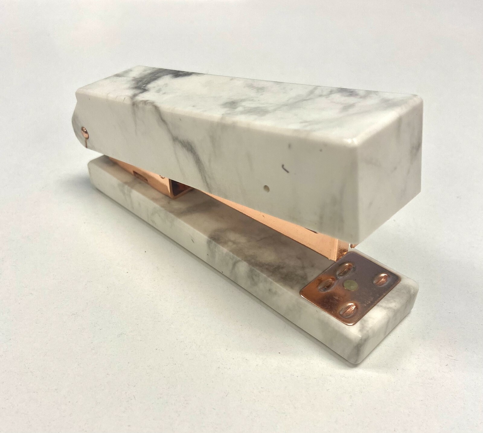 Lightly Used Rose Gold Desktop: Tray, Stapler, Tape roller