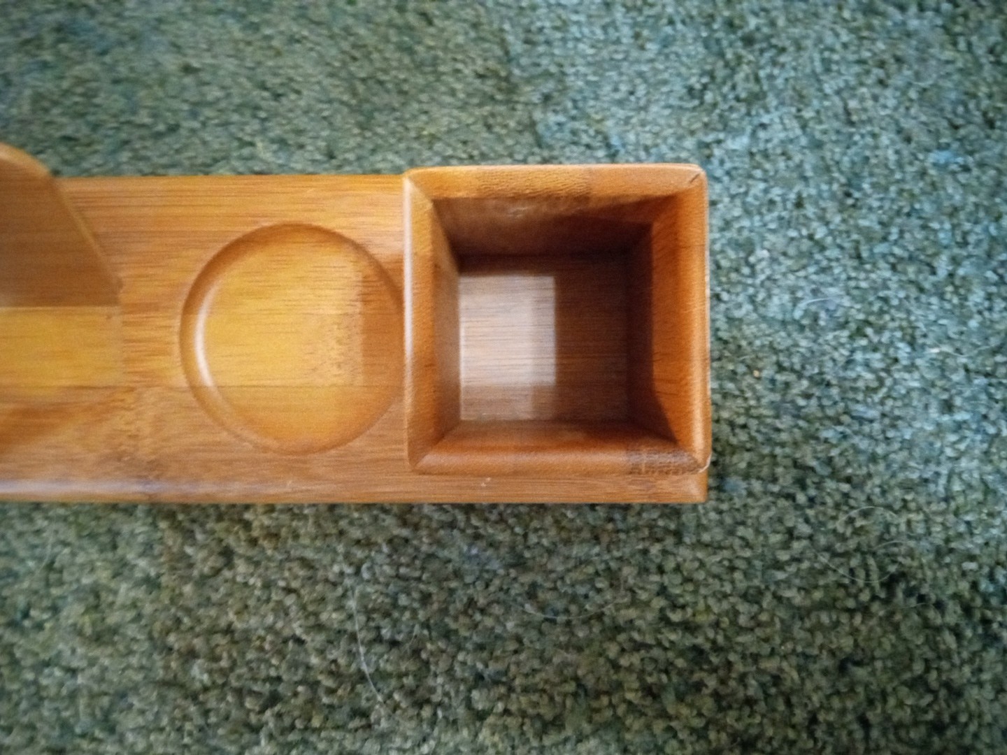 Wooden Handmade Desktop Organizer Cards Pencils Change Holder Unique USA Nice