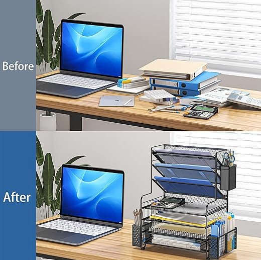 Simple Trending 7 Tier Desk File Organizer