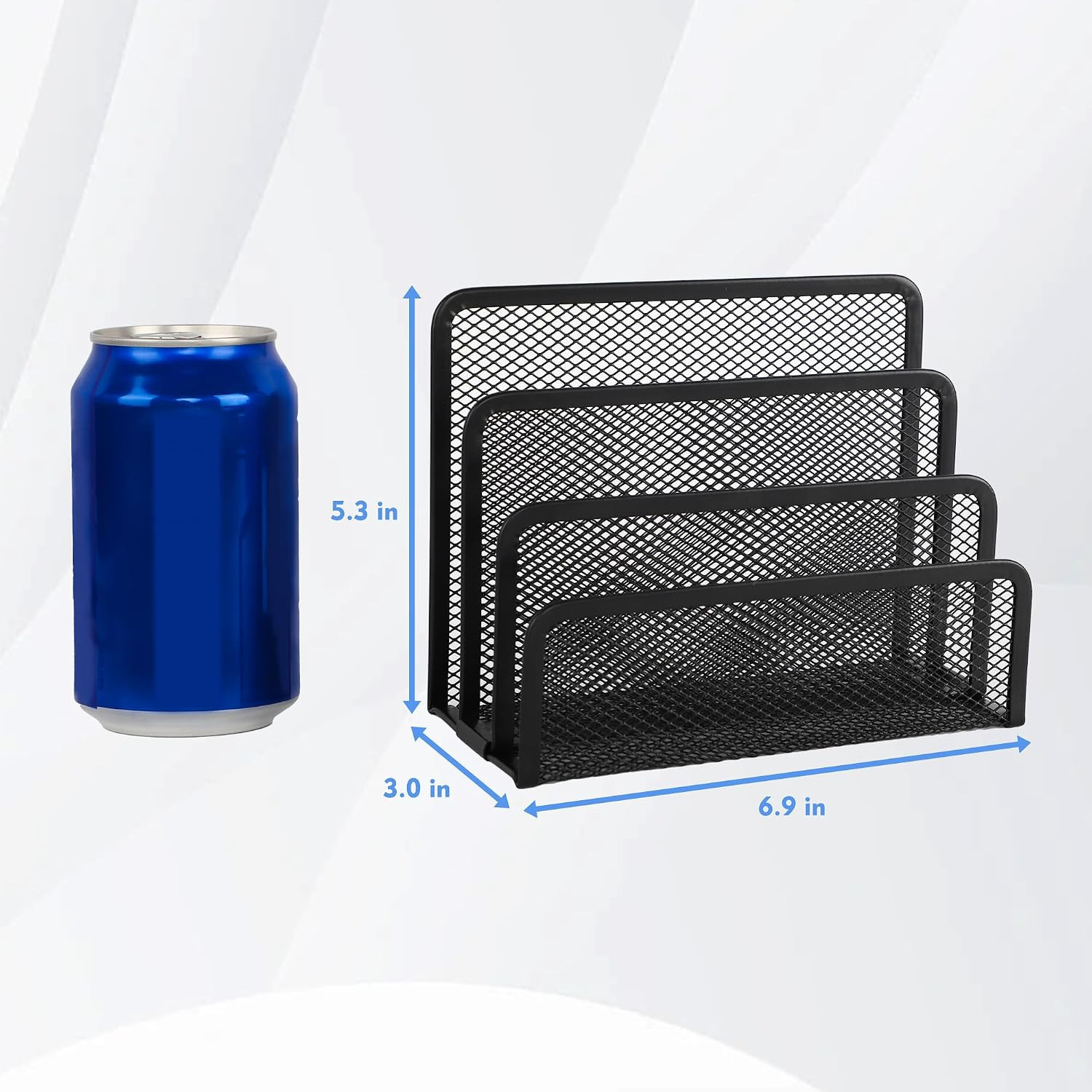 Desk Mail Organizer, Office Small Desktop Metal Mesh Envelope Letter