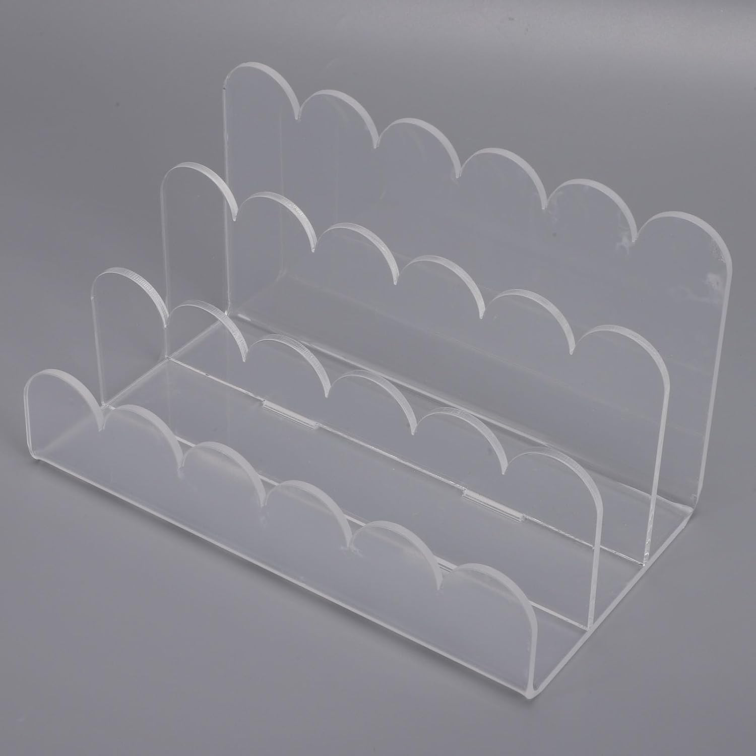 Generic Mail Organizer for Desk, 3 Compartment Acrylic Desktop File Sorter, Mult