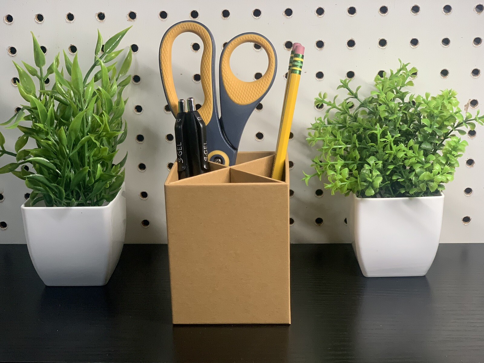 Eco-Friendly Paper Desk Organizer with Multi Compartments for Office/Home