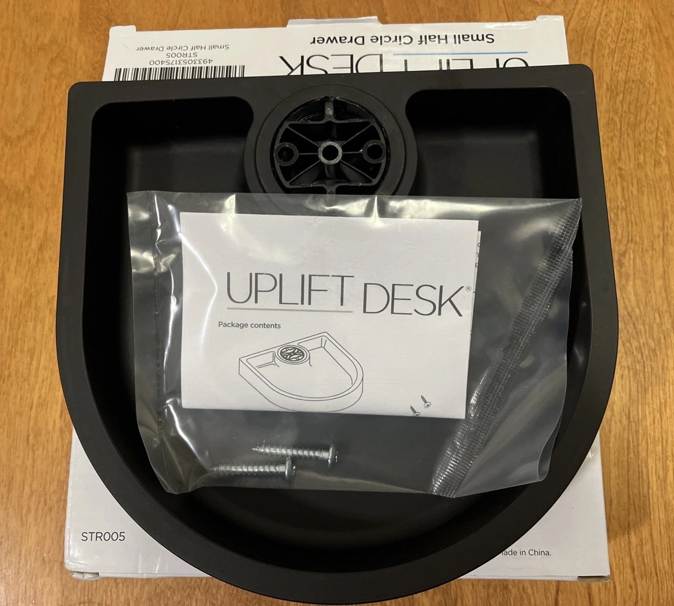 UPLIFT Desk STR005 Small Half Circle Drawer Under Desk Storage Organizer New