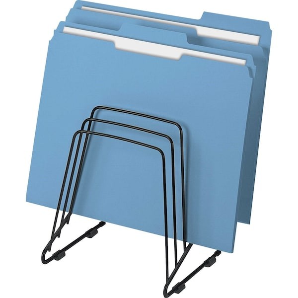 Fellowes 69712 File Holder, Black, Steel, 7 1/4 In W, 6 In L, 8 1/4 In H, 5