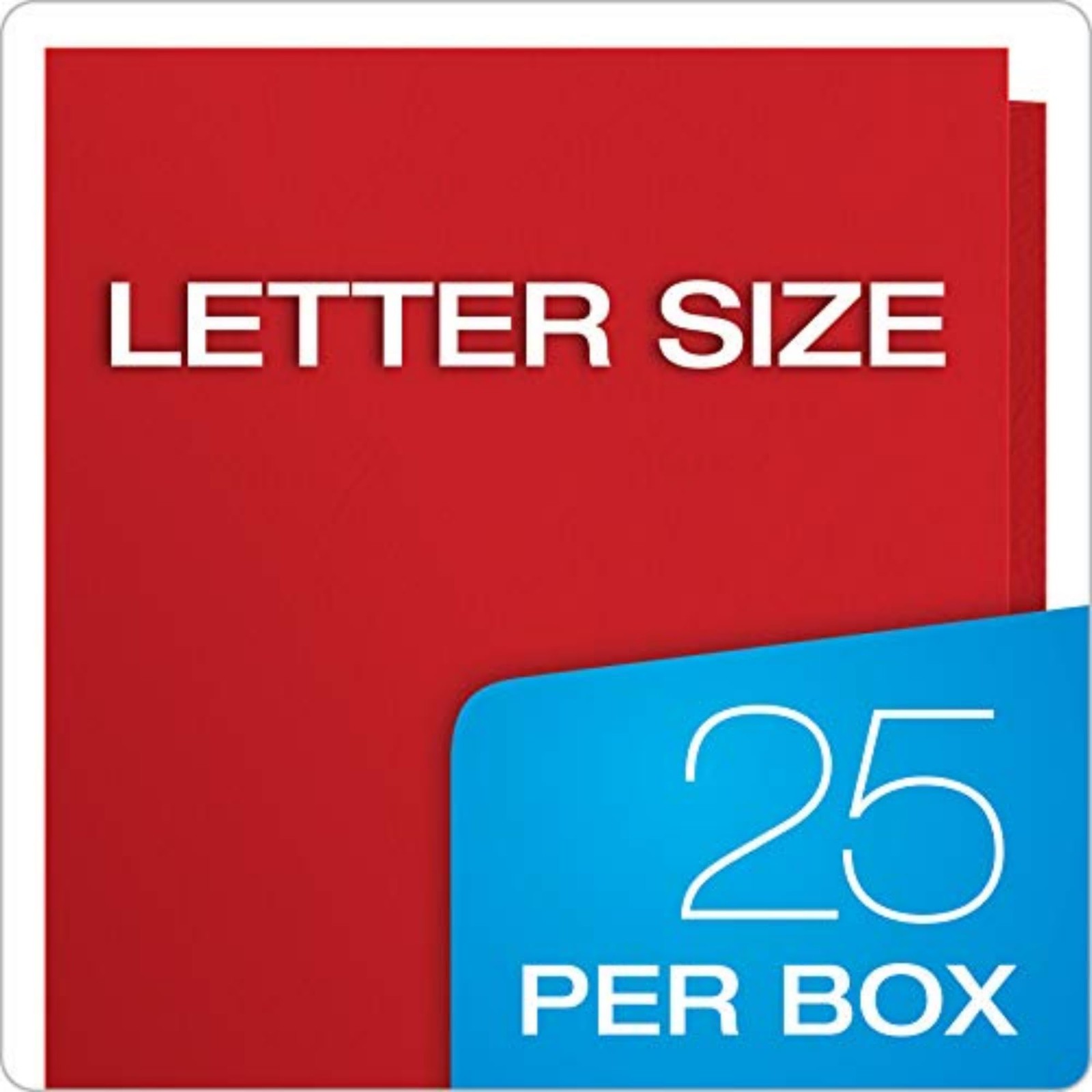 Two-Pocket Folders, Assorted Colors, Letter Size, 25 per box (57513)