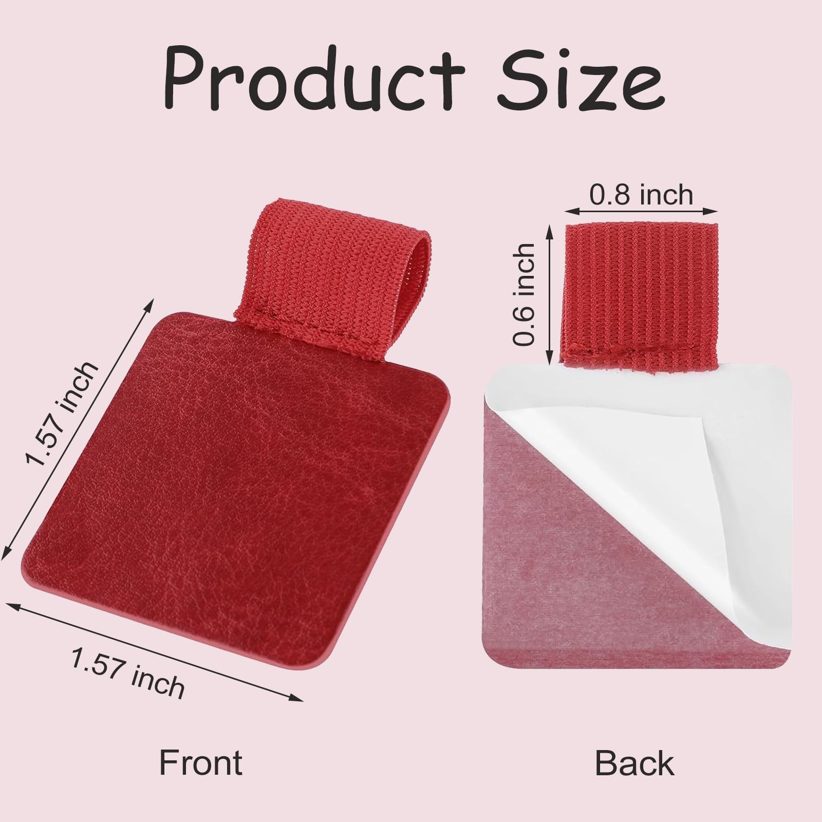 Pen Holder for Notebook 12 Pack Self-Adhesive Leather Pencil Holders Elastic …