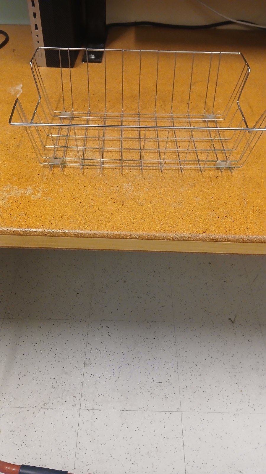 Silver Metal Wire Desk Paper Letter Document Organizer Mail Sorter Holder