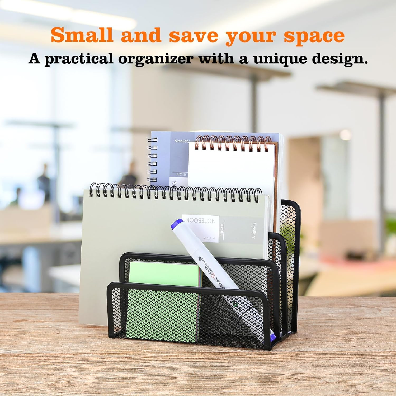 Metal Mesh Desk Mail Organizer 2 Pack Letter Paper File Holder Desktop Storage X