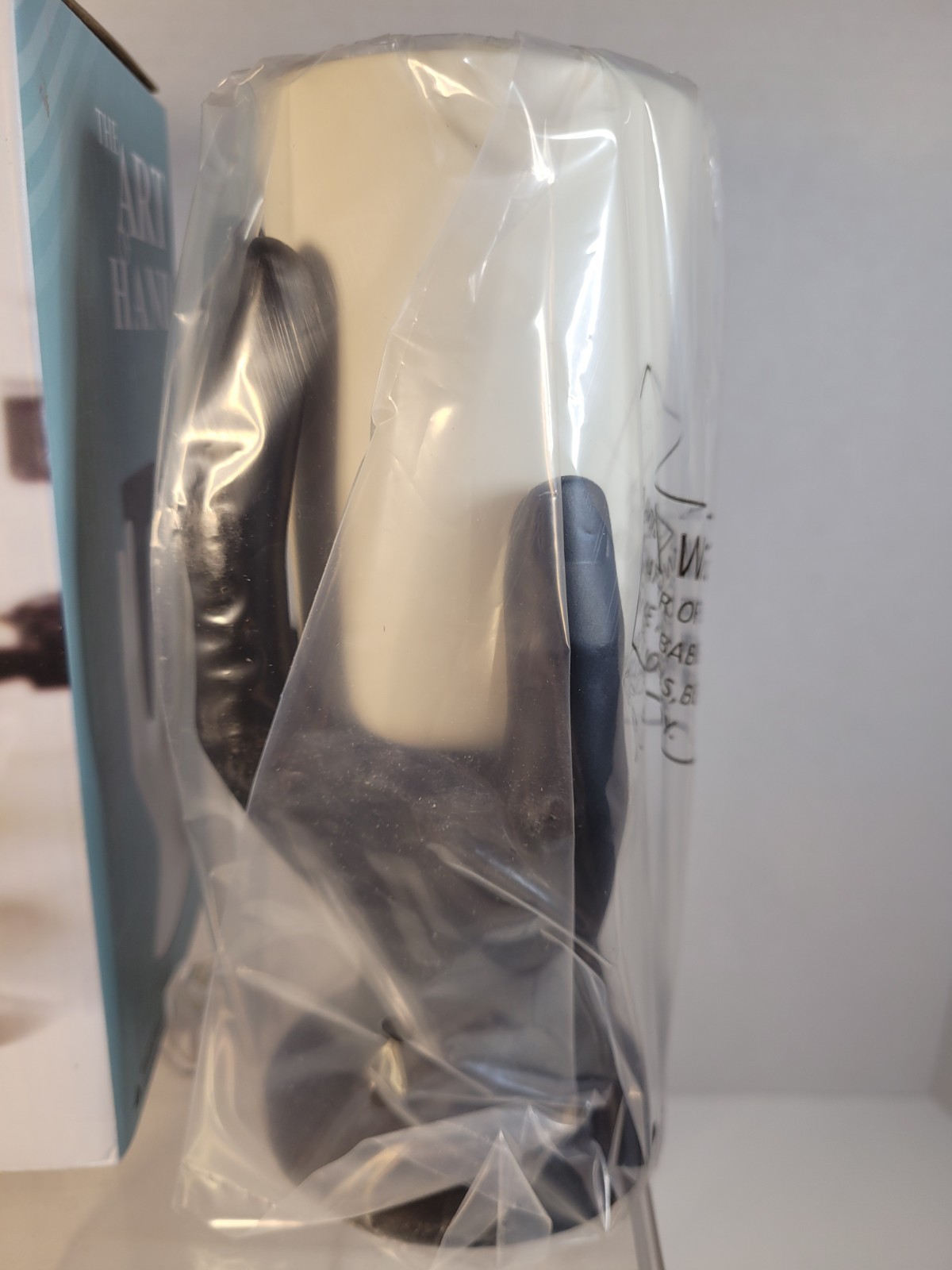 Art Of Hand Pencil Pen Holder Black And White Desk Accessorie