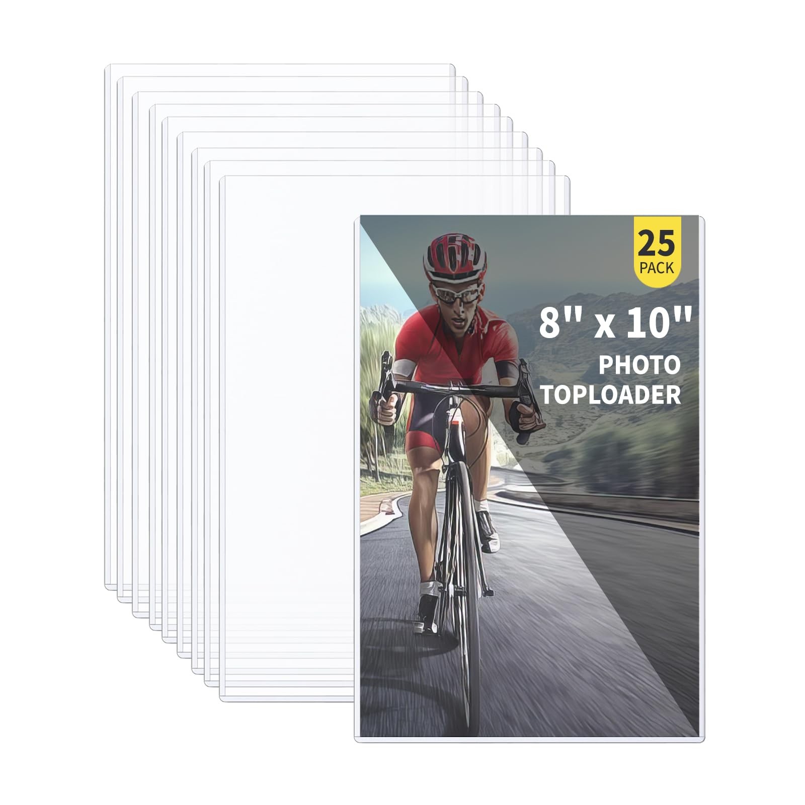 25-Pack 8 x 10 Inch Premium Toploaders – Crystal Clear Plastic Holders, Prote…
