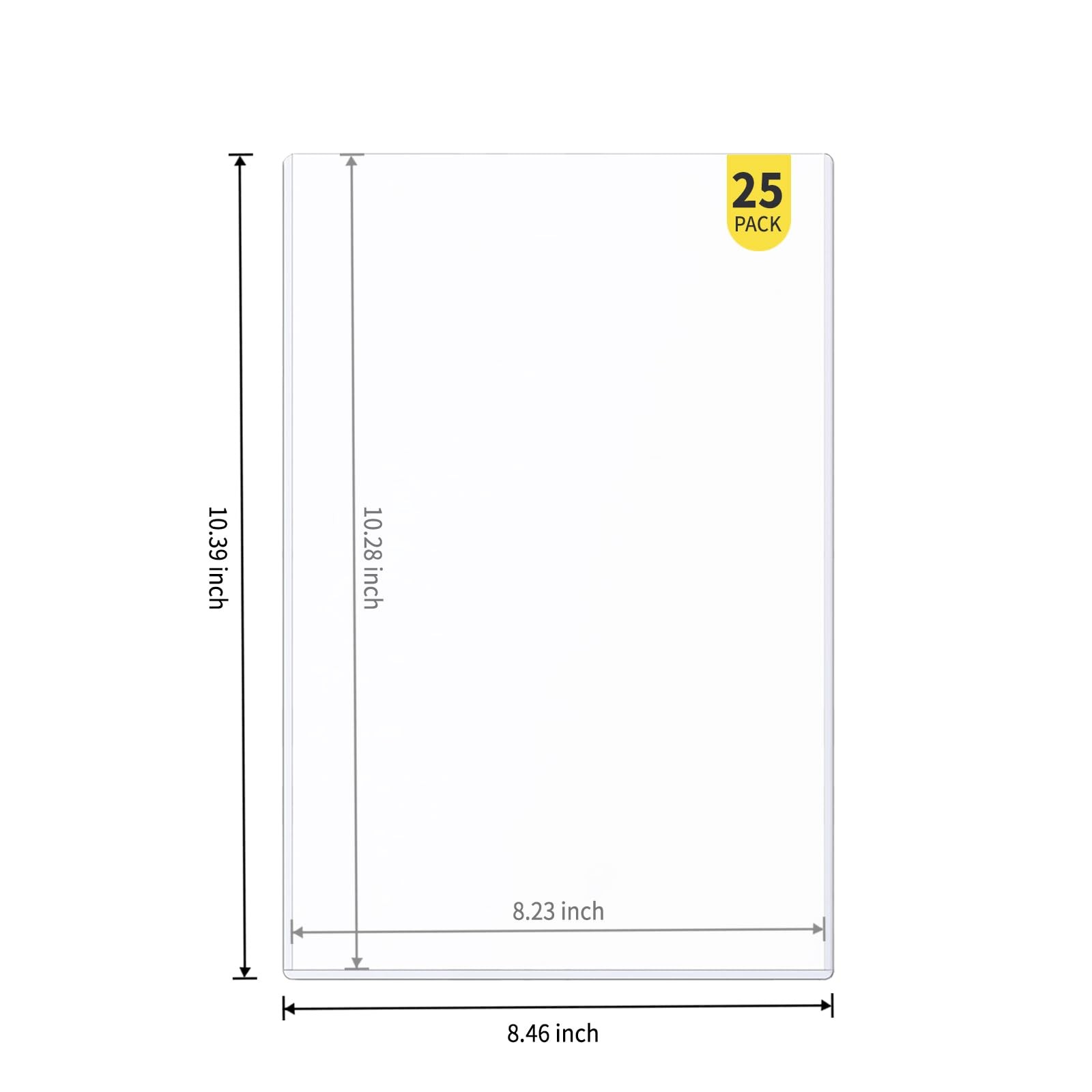 25-Pack 8 x 10 Inch Premium Toploaders – Crystal Clear Plastic Holders, Prote…