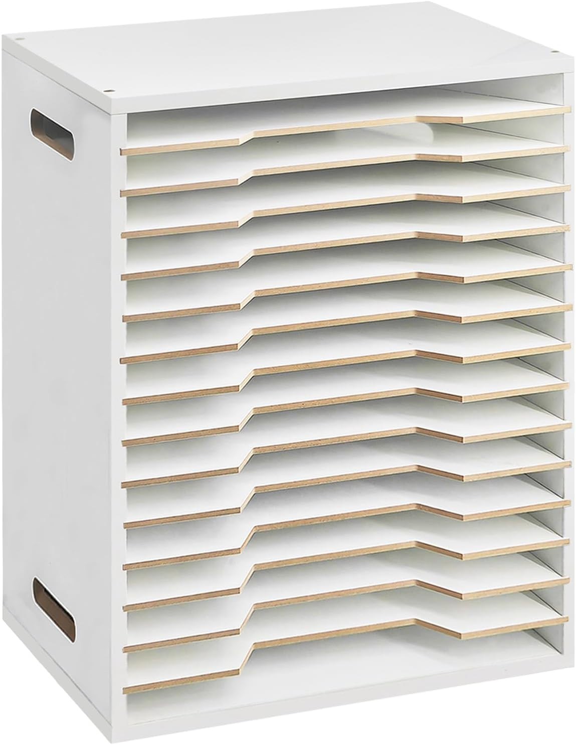 15-Tier Adjustable Paper Organizer for Home Office & Craft Storage Solution