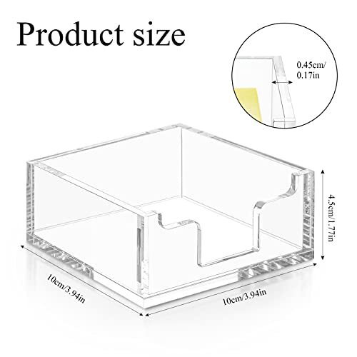 Clear Acrylic Notepad Holder Sticky Note Holder Sticky Notepad Holder