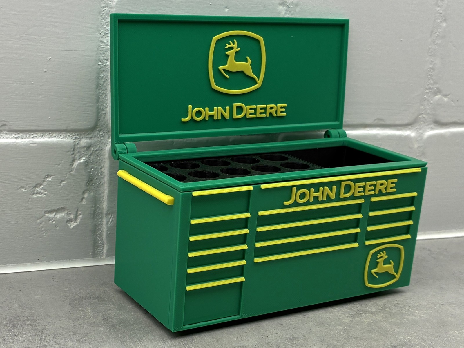 John Deere Desk Toolbox Pen Holder 3D Printed Pencil Cup Desk Organizer