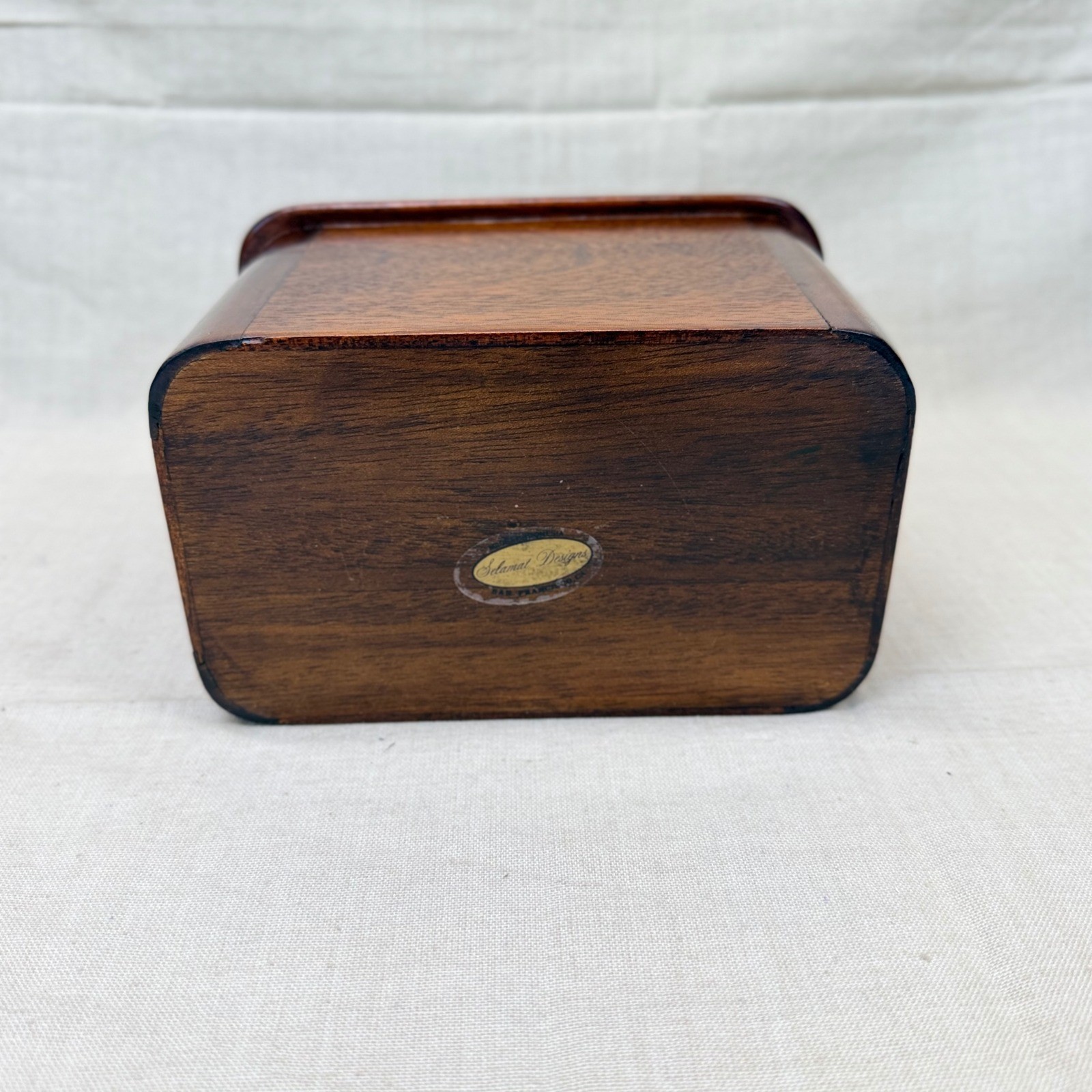 Vintage Wooden Desk Organizer Mail Sorter Office Caddy Walnut 1970s