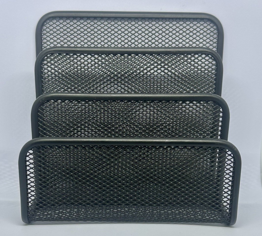 Envelope Letters Sorter Desk Mail Organizer Office Small Desktop Metal Mesh