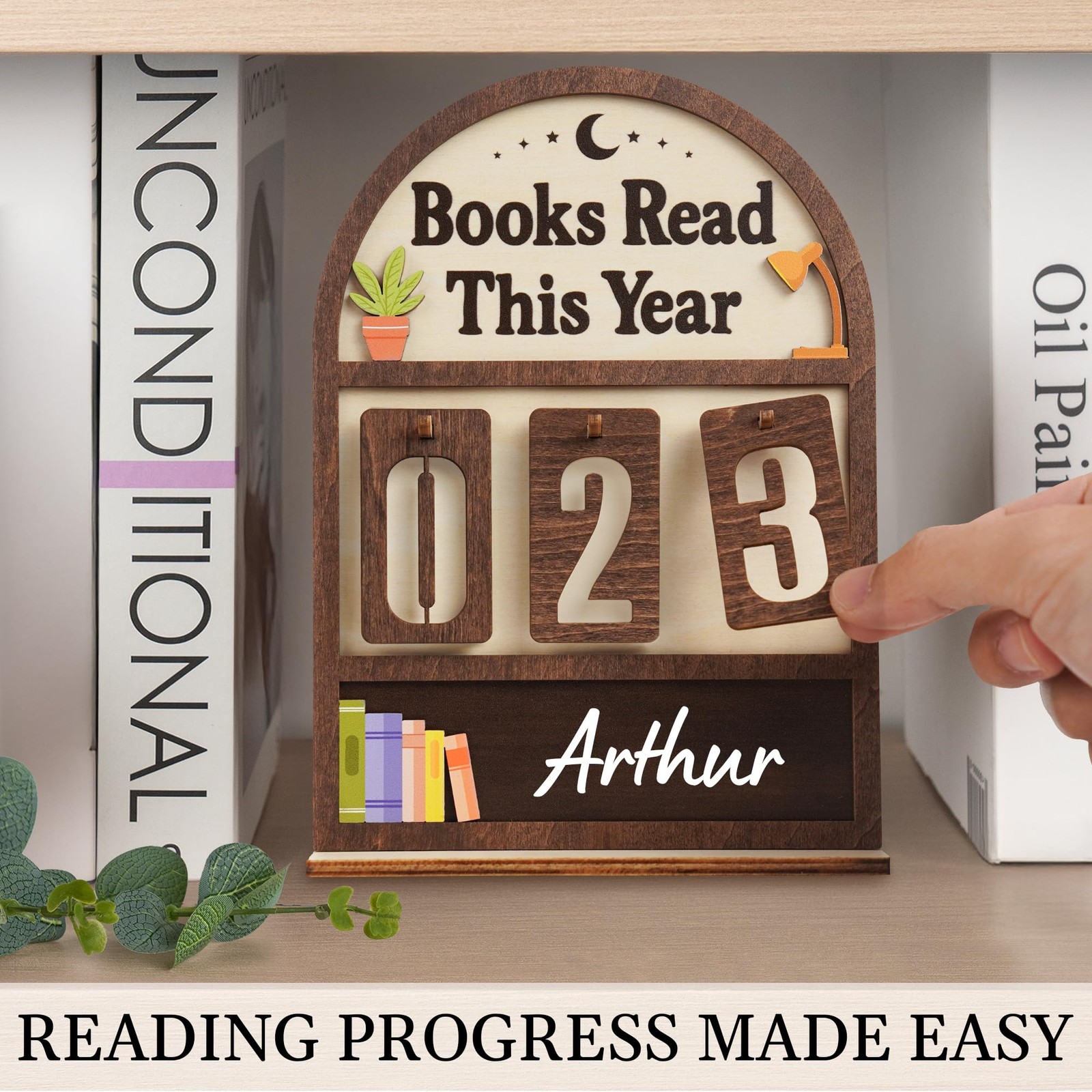 Books Read This Year Counter Valentines Day Gifts For Women Readers, Personal…