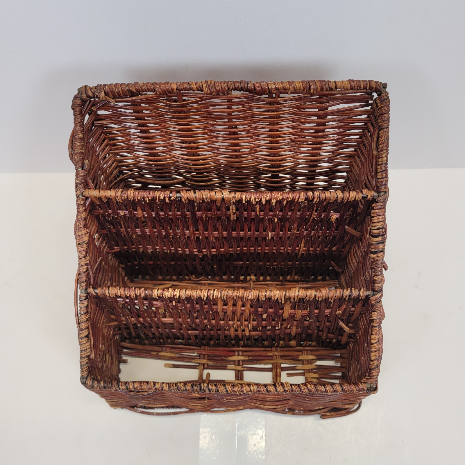 VTG 3 Compartment Wicker Desk Organizer 1829S25