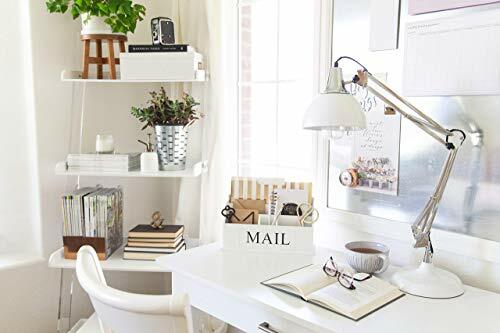 MAIL ORGANIZER Wooden Desk Rustic Country Sorter Holder 3 Tier BLU MONACO