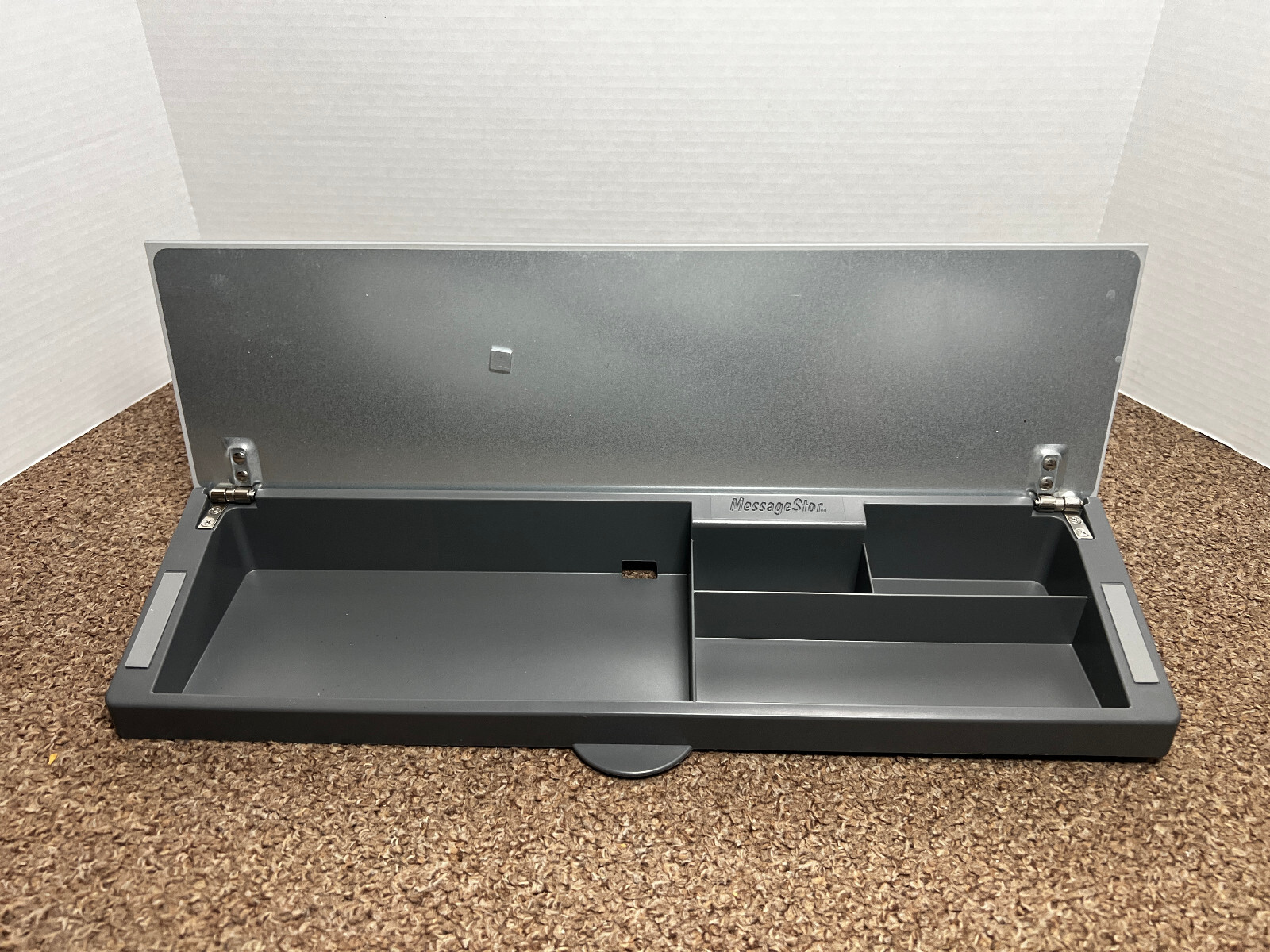ECR4Kids MessageStor Keyboard Write and Store, Desk Organizer, Grey