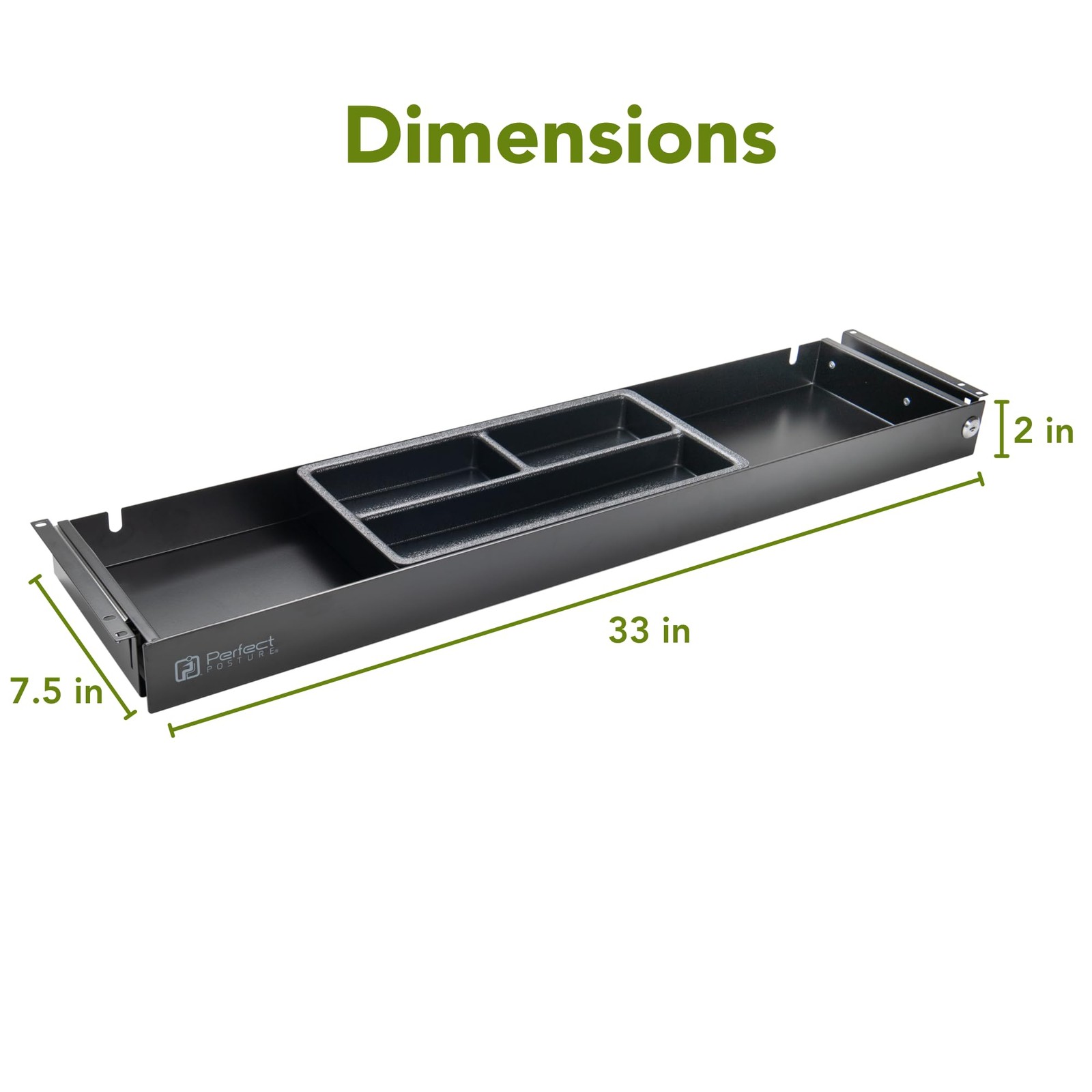 Under Desk Storage Drawer With Lock – Slim Pen & Pencil Drawer for Regular & …