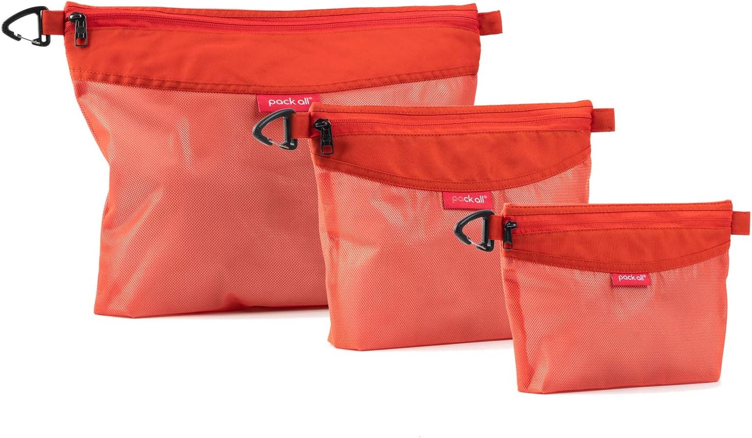 Water-resistant Material Zipper Pouch Mesh Zipper Bags for Storage Travel Off…