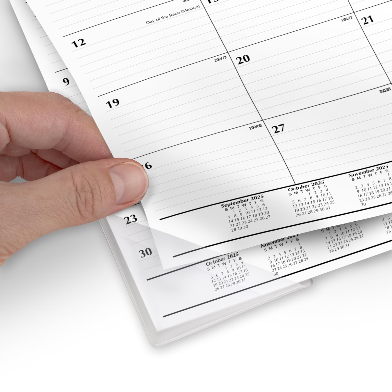 Mead 2026 Desk Calendar, Pad, Monthly, 15-Month, 17.75″W x 11″H, White