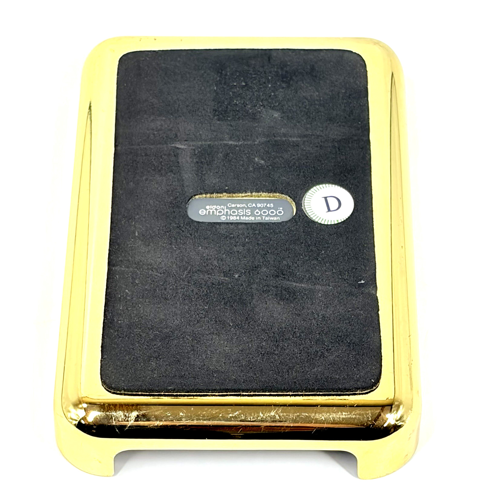 Eldon Emphasis 6000 Tray Gold Brass Tone Executive Desk Note Pad Office 7×5