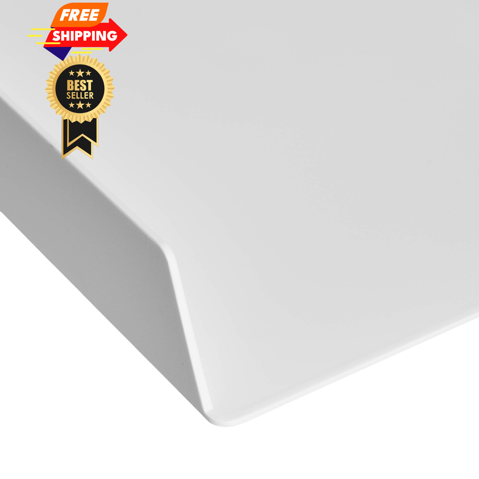 Amazon Basics Rectangular Plastic Desk Organizer, Letter Size 2 Pack, White