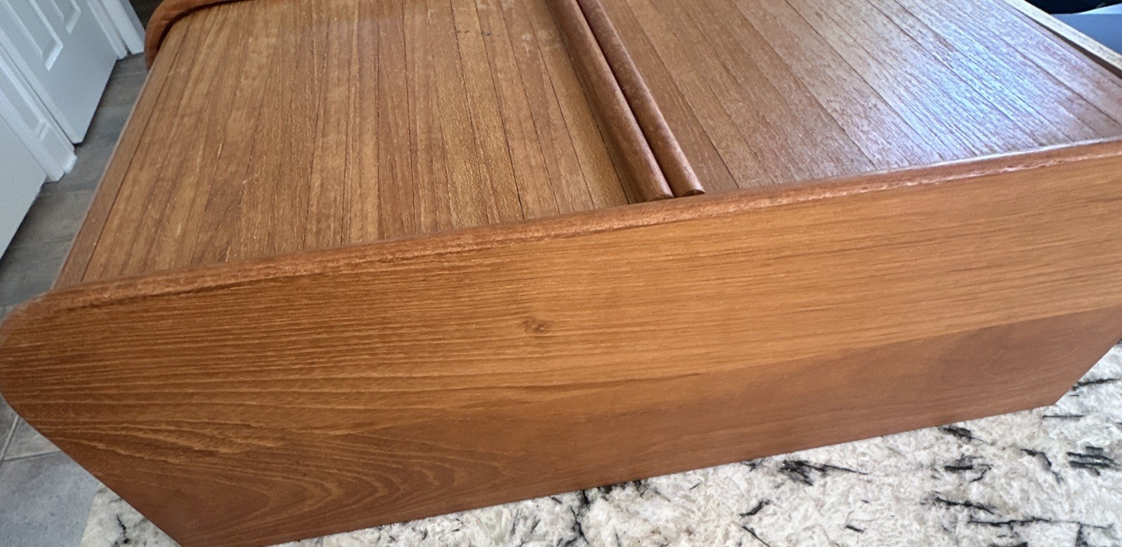 Wood Desktop Organizer with Sliding Doors