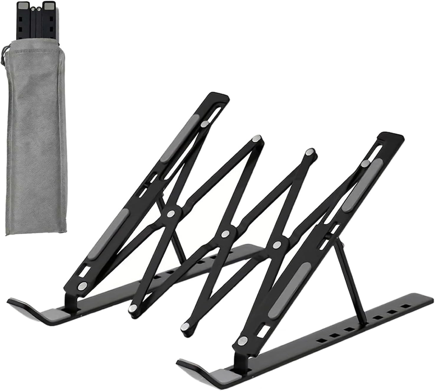 GcwJovialite Ergonomic 7-Levels Angles Adjustable Laptop 10-17Inch, Black