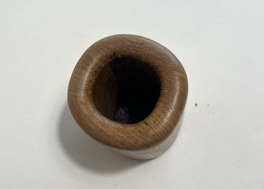 Vintage 1980s – Eldon Woodline Oak Pen Pencil Holder – 4.5″ x 3″